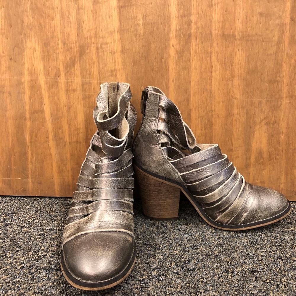 Free People Hybrid Metallic Booties